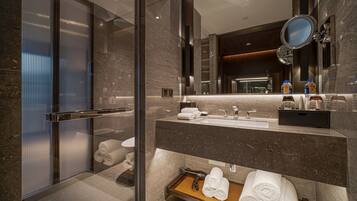 Cabezal de ducha tipo lluvia, artículos de tocador de diseñador