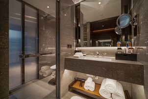 Cabezal de ducha tipo lluvia, artículos de tocador de diseñador