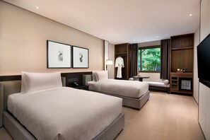 高级房双床 | 1 間睡房、高級寢具、羽絨被、特厚豪華床墊