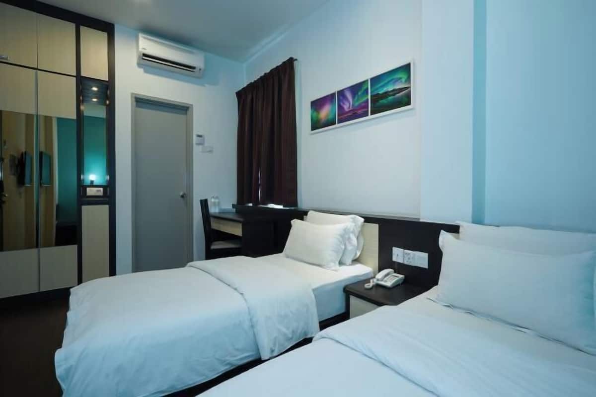 2 slaapkamers, een bureau, een strijkplank/strijkijzer, gratis wifi