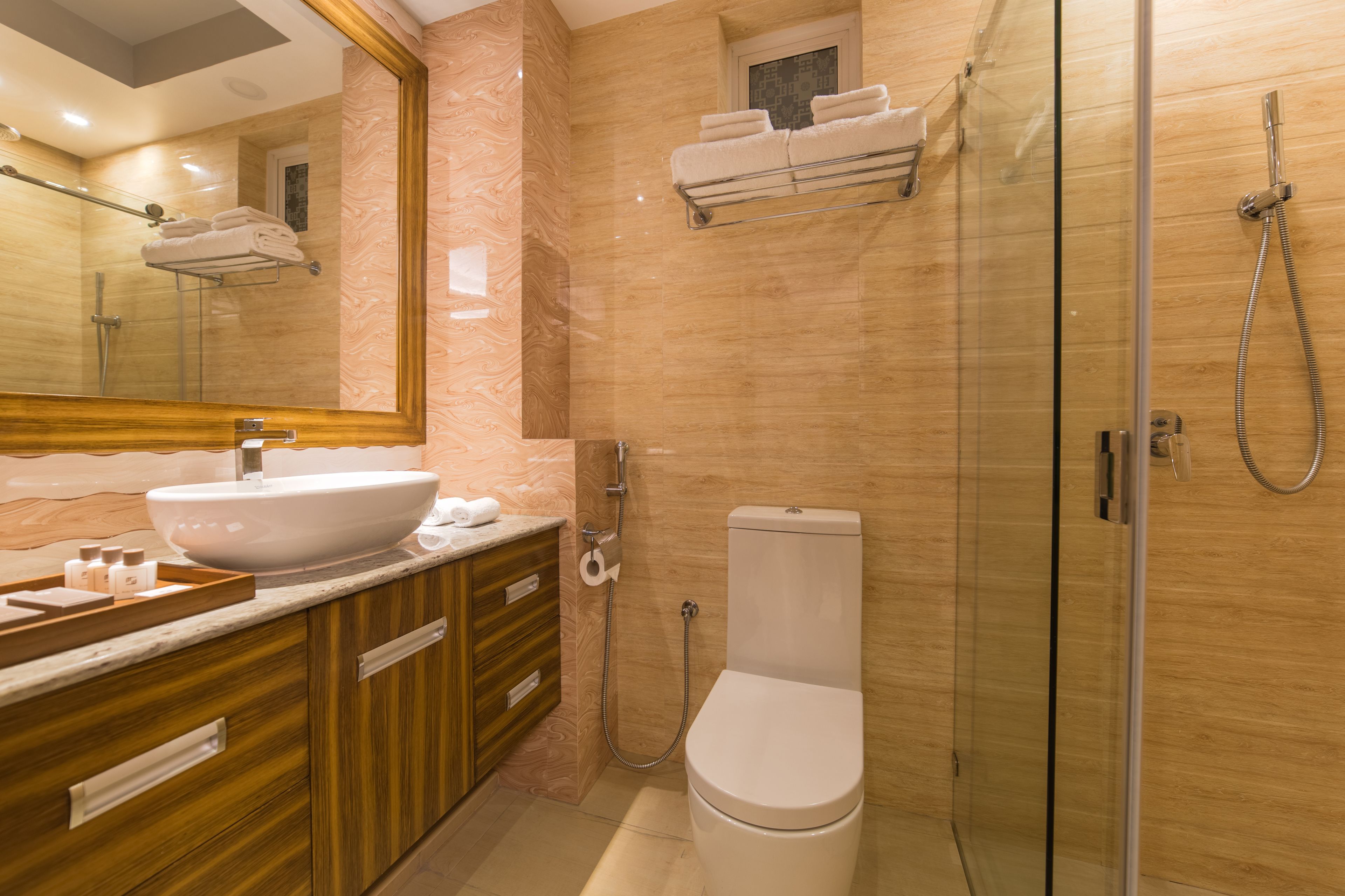 super deluxe room with balcony & free return airport transfer | bathroom sink