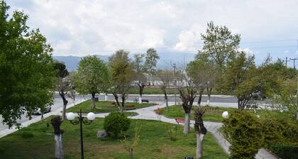 The apartment is exactly in the center of Stavros, on the pedestrian street ....