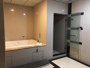 Free toiletries, hair dryer, slippers, towels