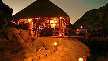 Front of property – evening/night