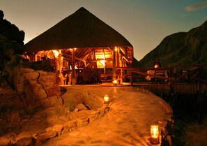 Front of property – evening/night - Khowarib Lodge (Khowarib)
