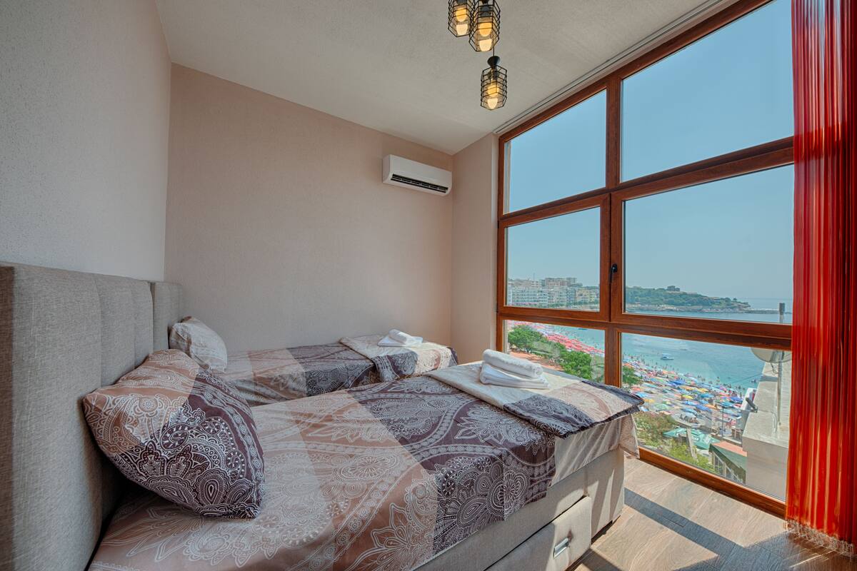 Exclusive Apartment, 2 Bedrooms, Sea View | Minibar, blackout drapes, soundproofing, iron/ironing board (on request)