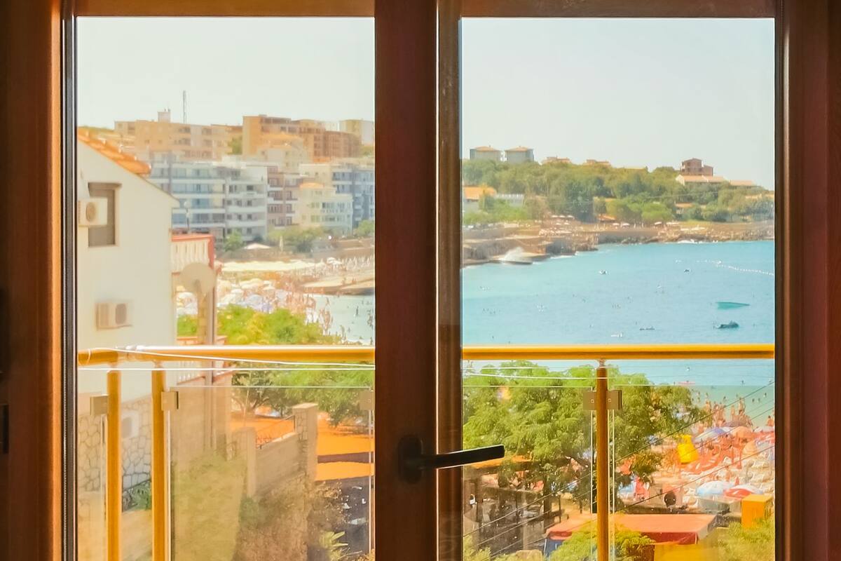 Exclusive Apartment, 1 Bedroom, Sea View | Terrace/patio
