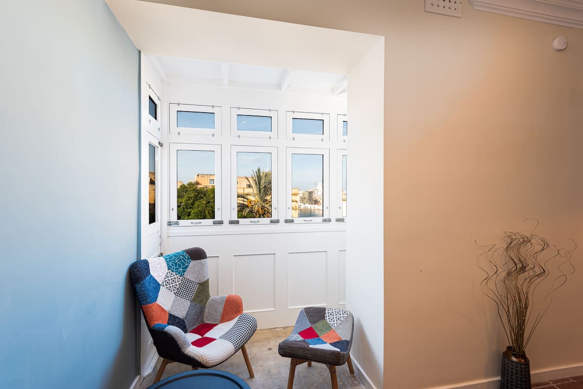 Deluxe Apartment, 2 Bedrooms, Partial Sea View (Marble) | Balcony