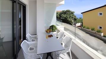 Appartamento, vista mare (M1) | Balcone