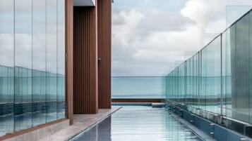 Outdoor pool, a rooftop pool