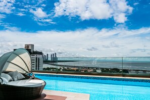 Vista a la playa o el mar