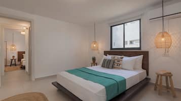 Villa Basic - 2 sovrum | Allergitestade sängkläder, skrivbord och mörkläggningsgardiner