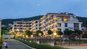 Front of property – evening/night