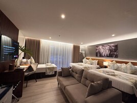 Junior Room, Multiple Beds | Premium bedding, minibar, in-room safe, individually decorated