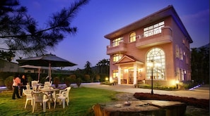 Front of property – evening/night