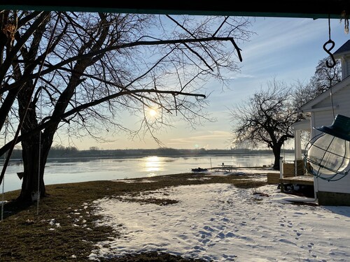 Historic Riverfront home with an amazing view