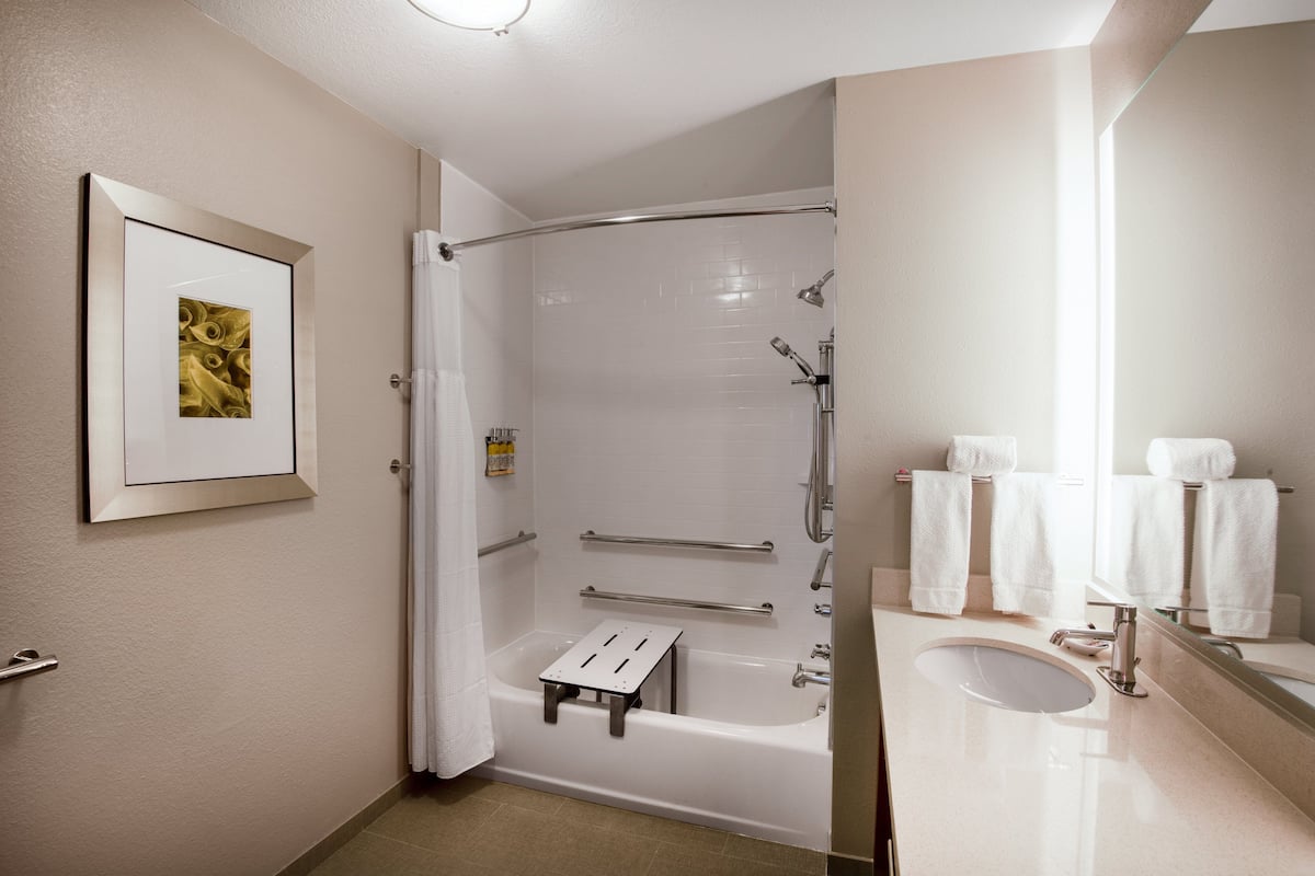 free toiletries, hair dryer, towels, soap