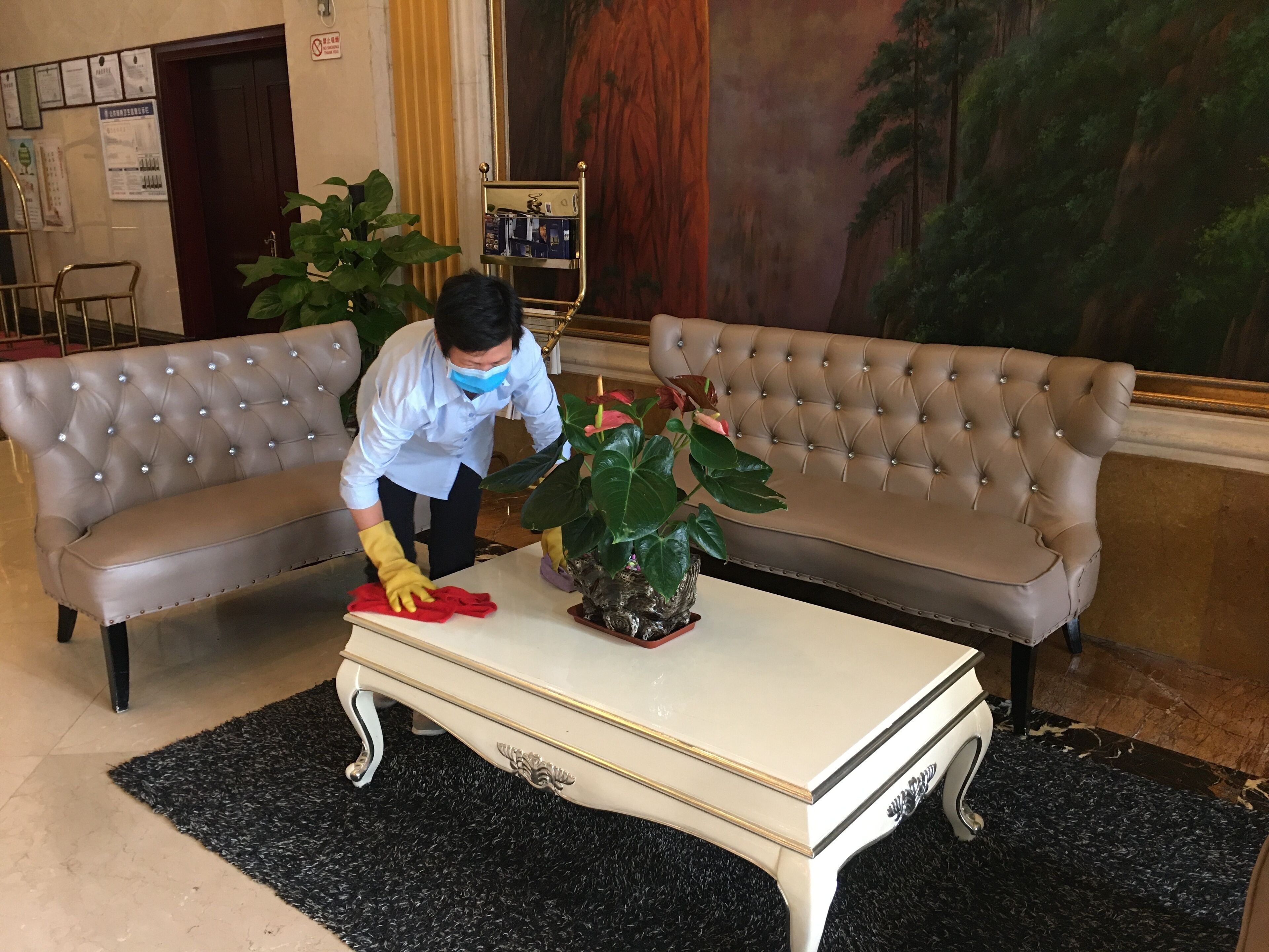 Sala de estar en el lobby