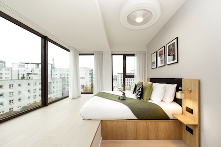 1 habitación y ropa de cama de alta calidad