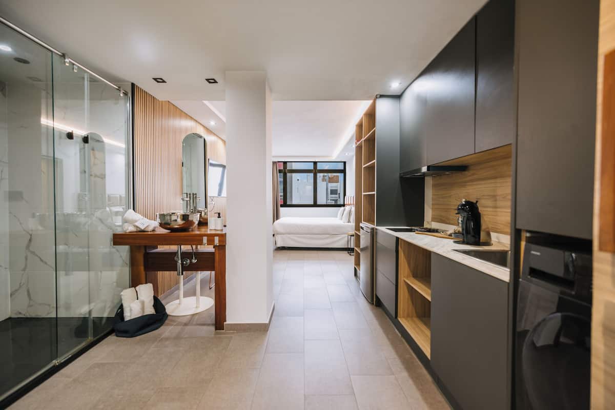 City-Apartment, Turm | Eigene Küche