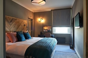 In-room safe, individually decorated, individually furnished, desk - The Lodge Duxford (Cambridge)