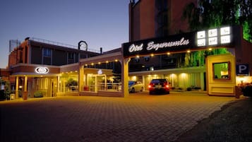 Front of property – evening/night