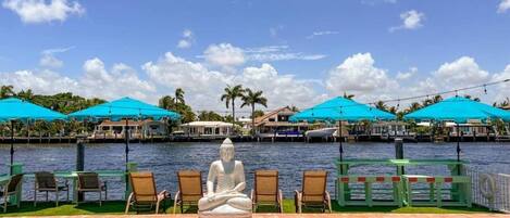 Piscine extérieure, piscine chauffée