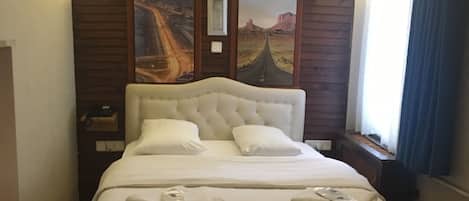 Standard Double Room | Minibar, desk, laptop workspace, iron/ironing board
