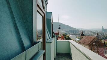 Quarto casal, 1 cama de casal e sofá-cama, sacada | Terraço/pátio