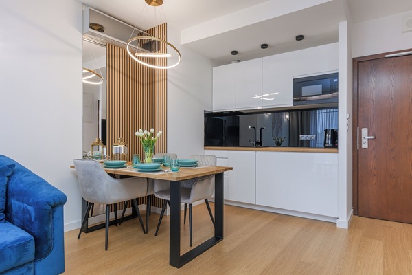 Apartamento (D 28) | Cozinha privada | Geladeira, cooktop, chaleira elétrica