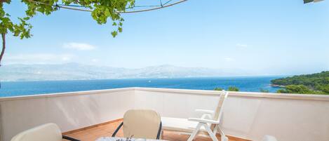 Apartment, 1 Bedroom, Terrace, Sea View | Terrace/patio