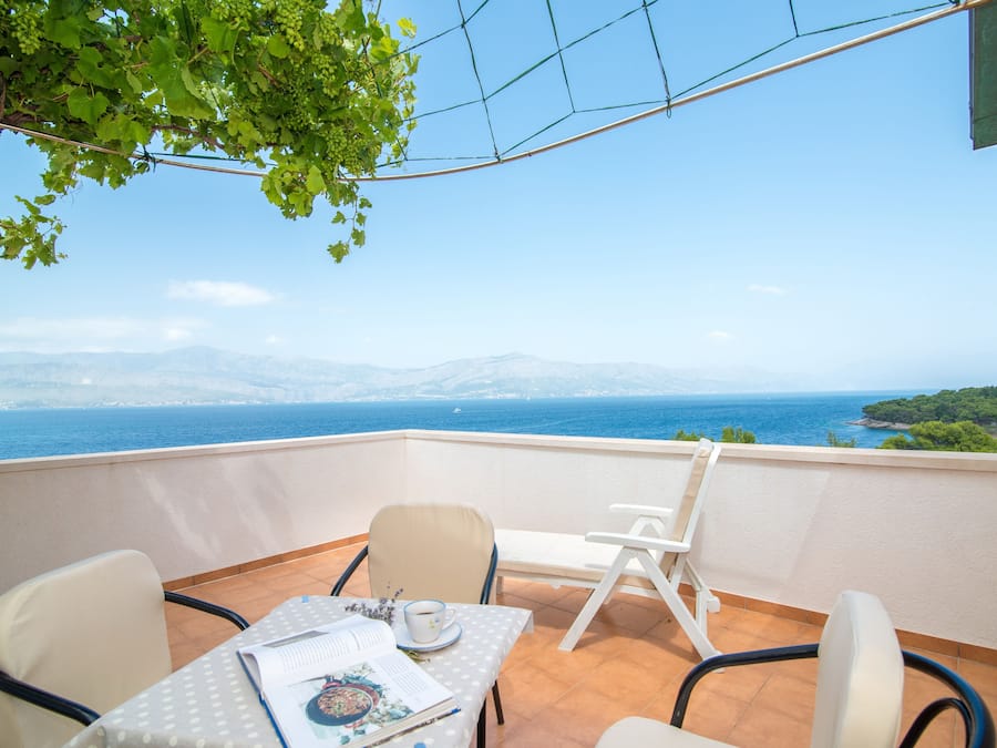 Apartment, 1 Bedroom, Terrace, Sea View | Terrace/patio