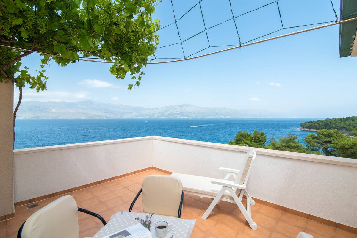 Apartment, 1 Bedroom, Terrace, Sea View | Terrace/patio