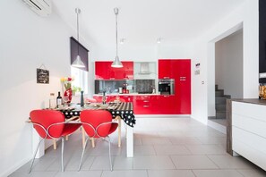 Fridge, oven, stovetop, dishwasher - Captain's Studio - Two Bedroom Apartment with Terrace (Mokosica)