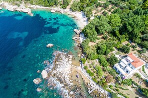 Private beach