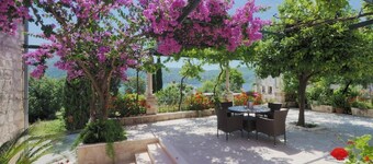 Apartments & Room Eva Slano- Double Room with Balcony and Sea View