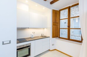 Fridge, microwave, oven, stovetop - Zelenci Apartments - One-Bedroom Apartment with City View (Zelenci 1) (Dubrovnik)