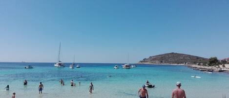 Accommodatie ligt op het strand