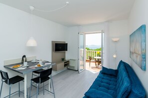 TV - Villa Panorama Dubrovnik - Deluxe One Bedroom Apartment with Terrace and Sea View (Mlini)
