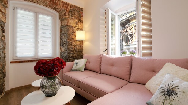 Deluxe Apartment, 1 Bedroom (Sail 2) | Living area | Flat-screen TV - Luxury Apartments Sail (Rijeka)