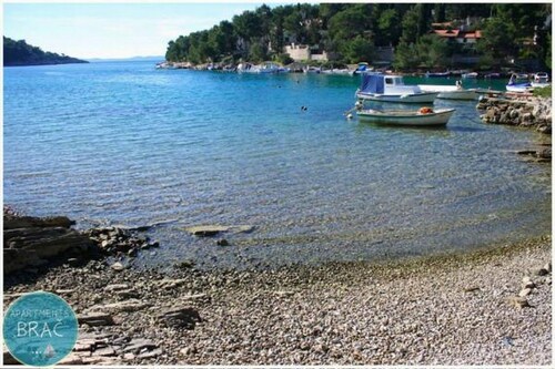 Apartments Brac Osibova - Two Bedroom Apartment with Patio and Sea View (A2) - (ST)