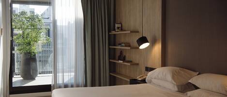 Design studio suite, terras | Hypoallergeen beddengoed, donsdekens, bedden met traagschuimmatrassen