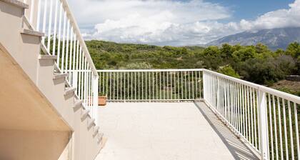 Apartamentos Mijajov Dvor-Habitación doble con balcón y vista al mar (# 4) (ST)