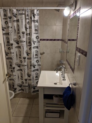 Bathtub, hair dryer, bidet, towels - Big and Luminous vintage apartment in Palermo Soho (renovated!) 7pax (Buenos Aires)