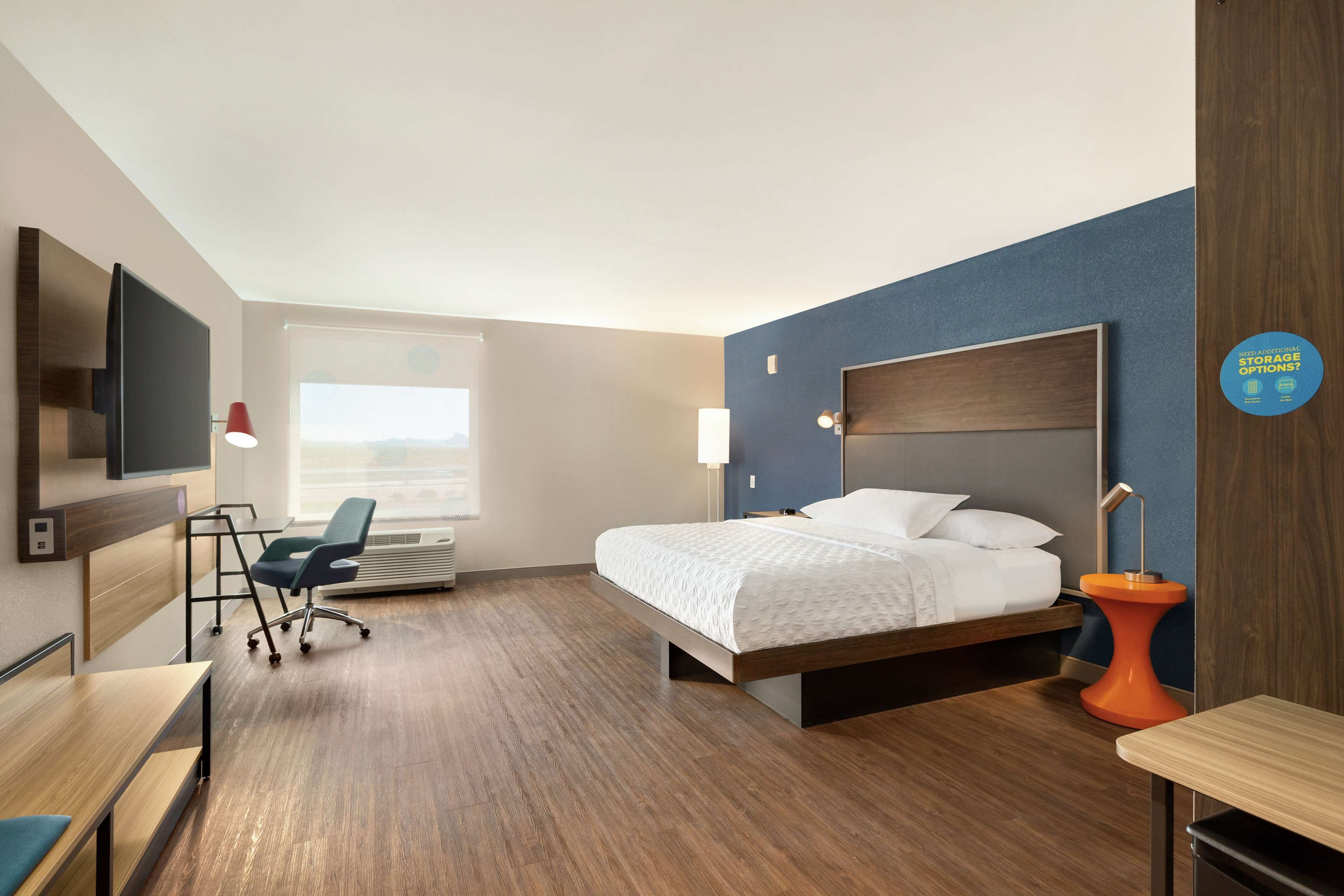 room, 1 king bed, accessible, bathtub | desk, laptop workspace, blackout curtains, iron/ironing board