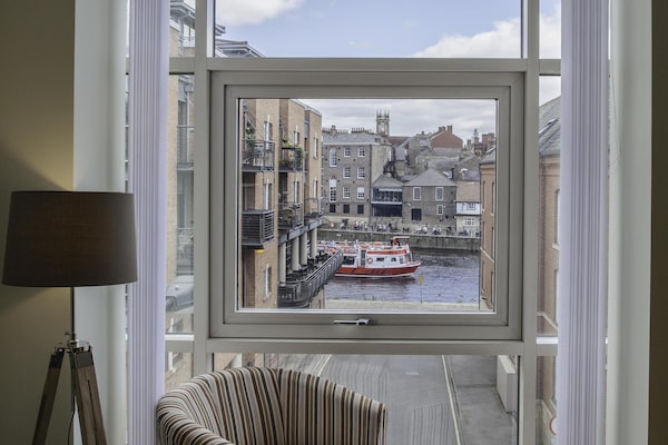 Living area window view of the River Ouse
