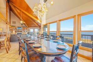 Dining - Premier Oceanfront w/ Private Pool, Hot Tub, Elevator, Sauna, Theater, Game Room (Avon)