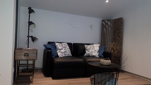 テレビ、卓球台、書庫