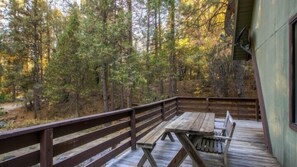 Cabin, 1 Bedroom | Terrace/patio
