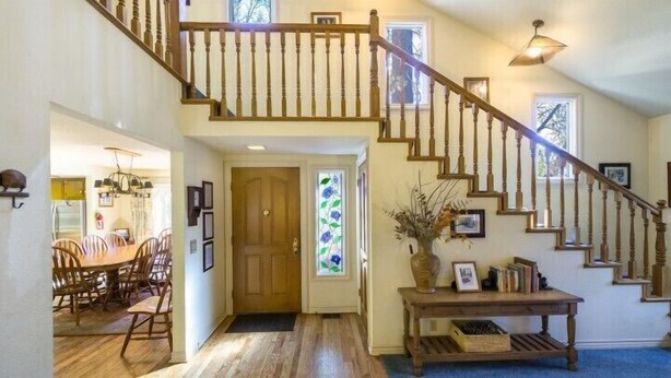 Cabin, 3 Bedrooms | Living area | TV, fireplace, Netflix, DVD player